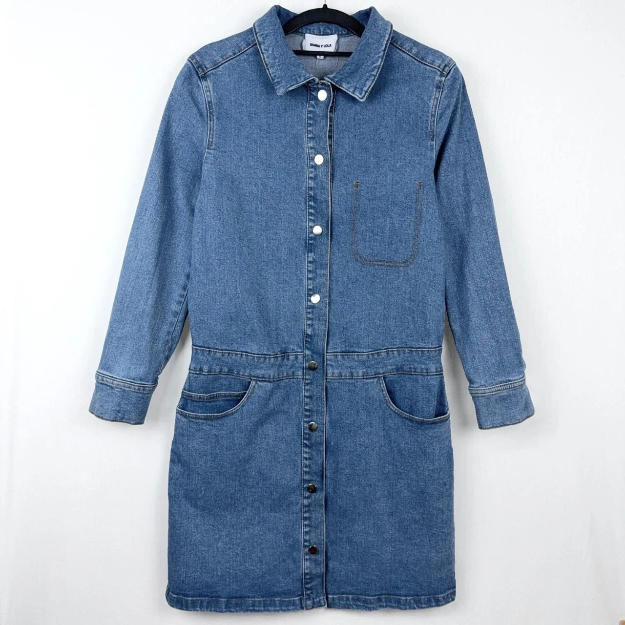 Bimba Y Lola Denim Mini Dress Blue S